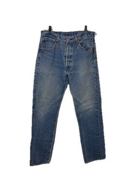 Levi's 501 Men's Jeans W34 L36 Button Fly Blue Denim Size 34